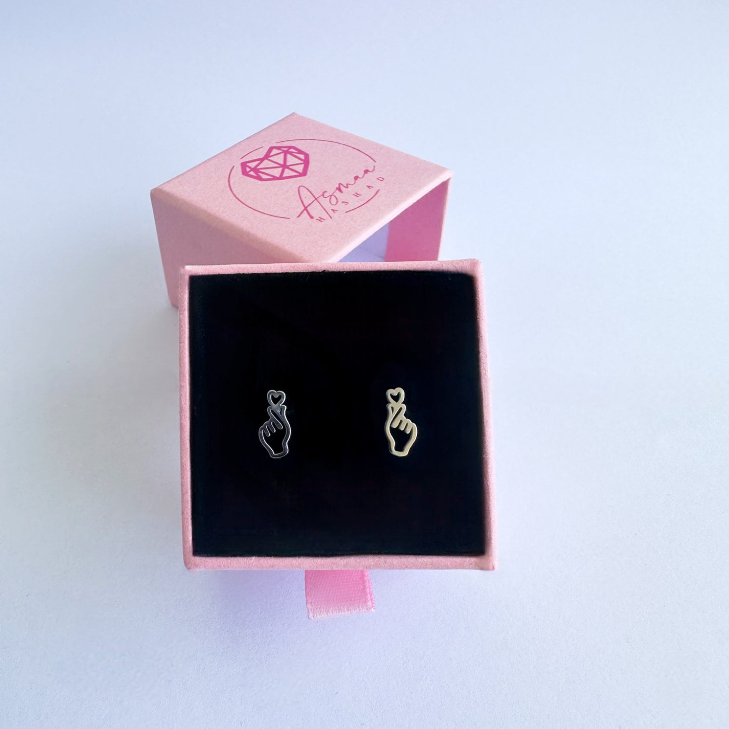 PIERCING CUORE SCHIOCCO DI DITA SILVER