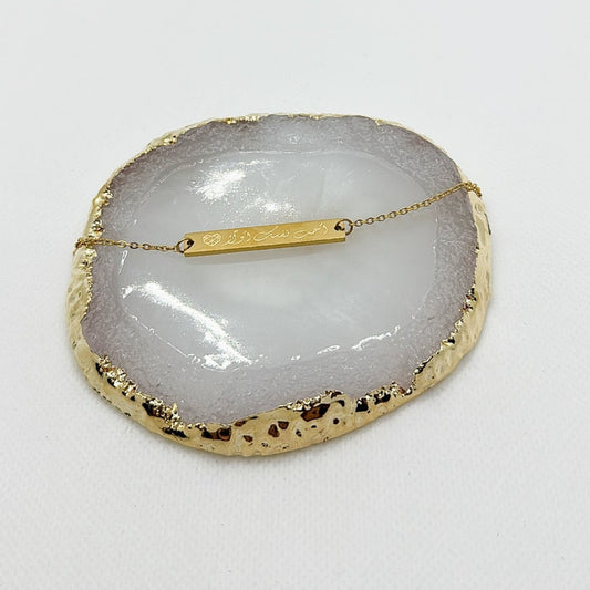 BRACCIALE "LOVE YOUSELF FIRST" GOLD