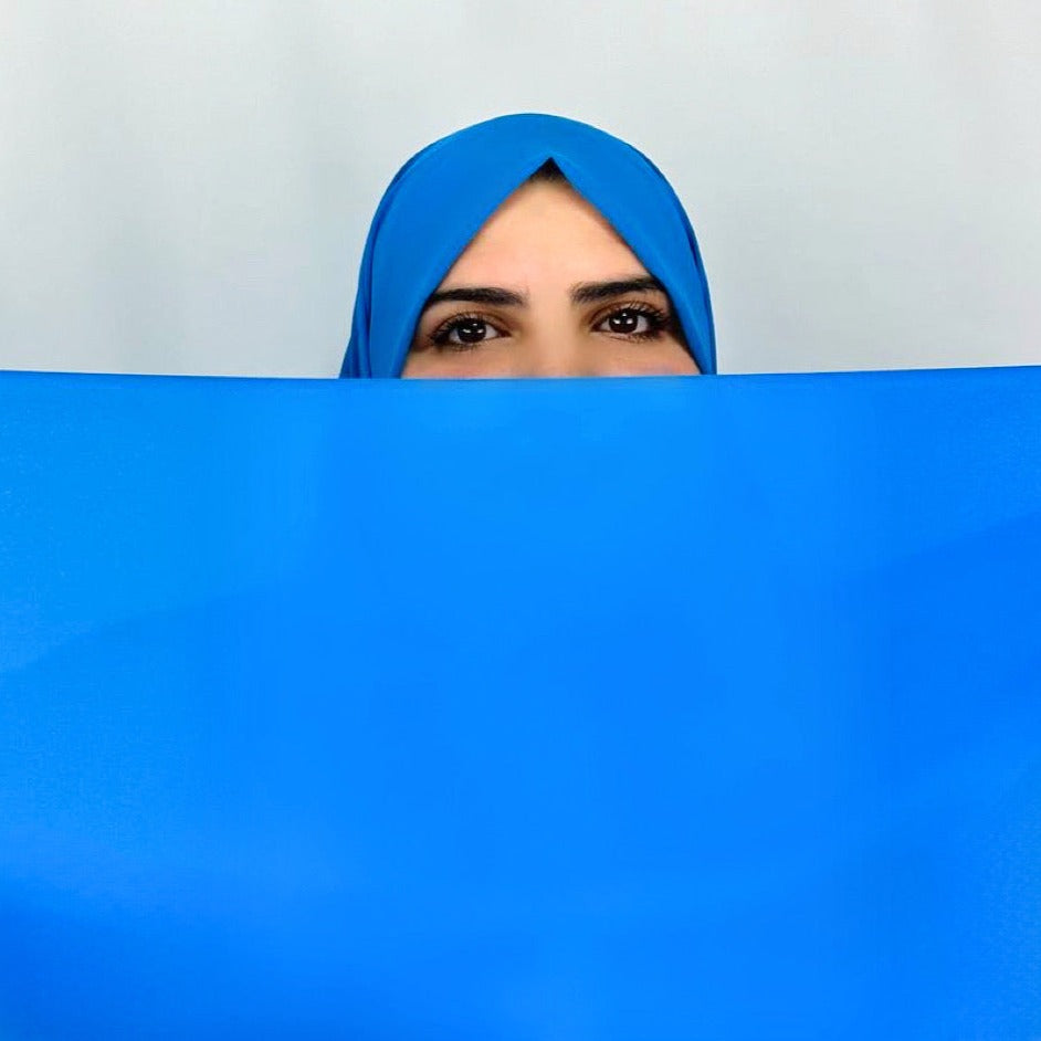 CHIFFON DOGGER BLU