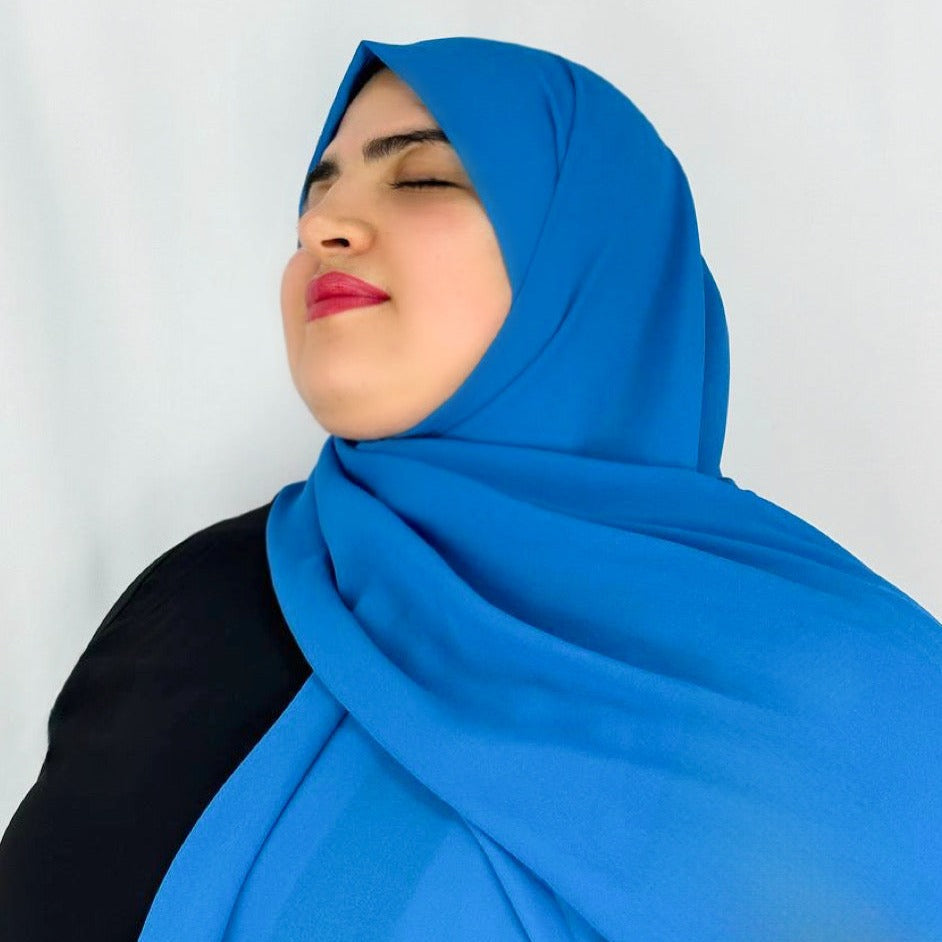 CHIFFON DOGGER BLU