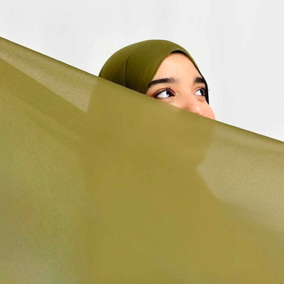 CHIFFON VERDE OLIVA