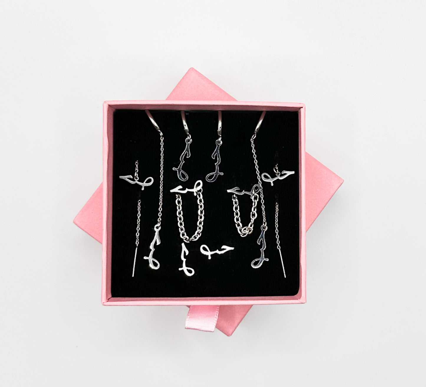 SET ORECCHINI “AMORE” SILVER