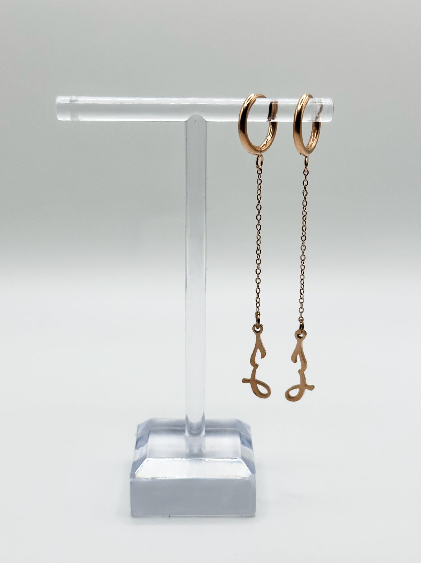 HOOP SCATENATO “AMORE” ROSE GOLD